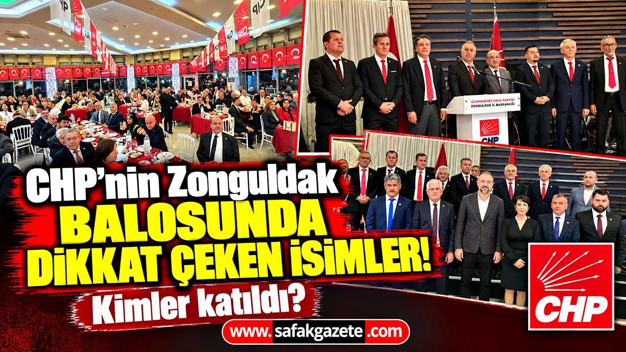 Zonguldak’ta CHP kurmayları Cumhuriyet Balosunda buluştu