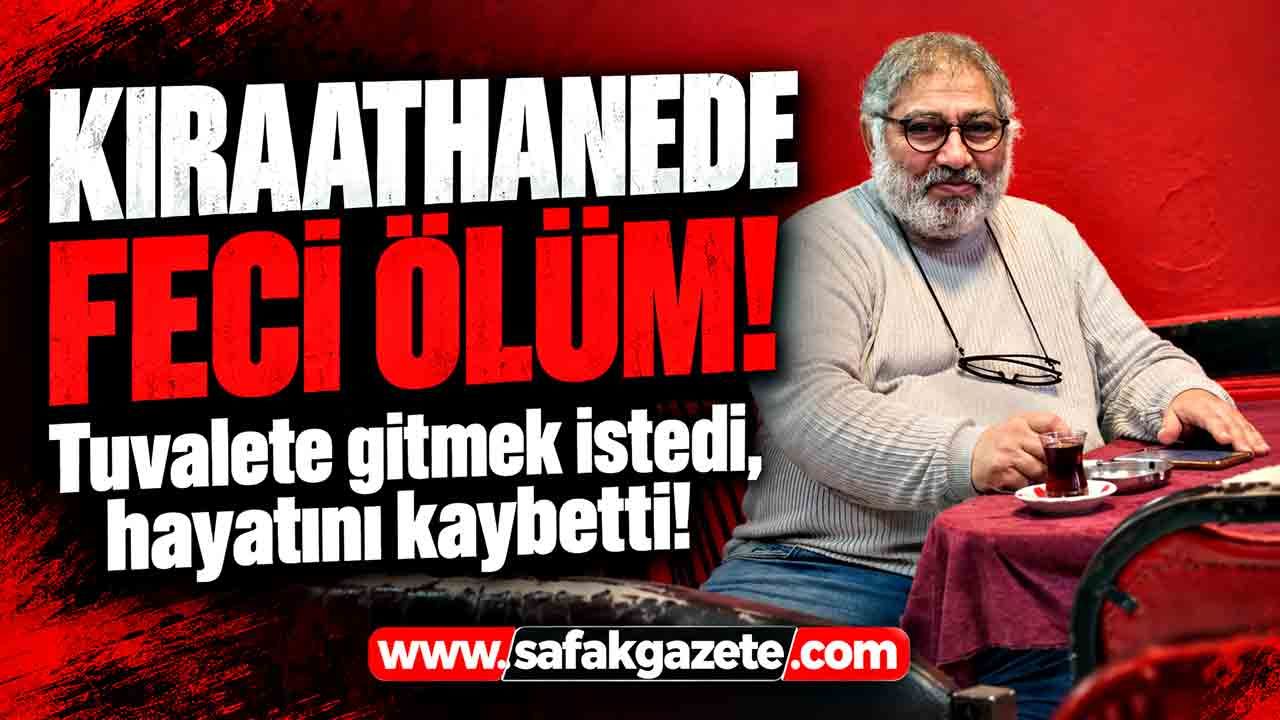 Kıraathanede feci olay kamerada: Merdivenlerden düşen şahıs hayatını kaybetti