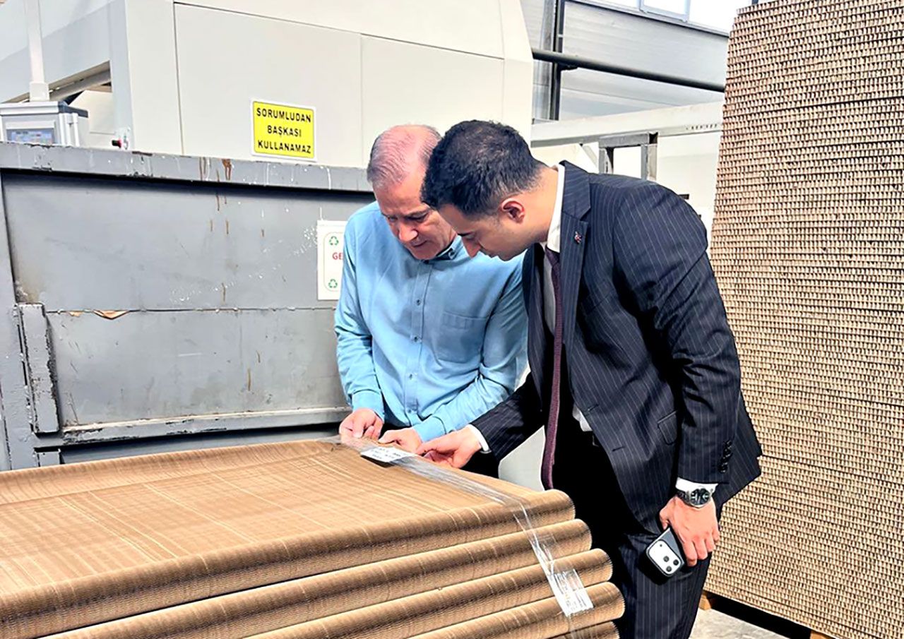 Kaymakam Orhan üretim tesisini ziyaret etti