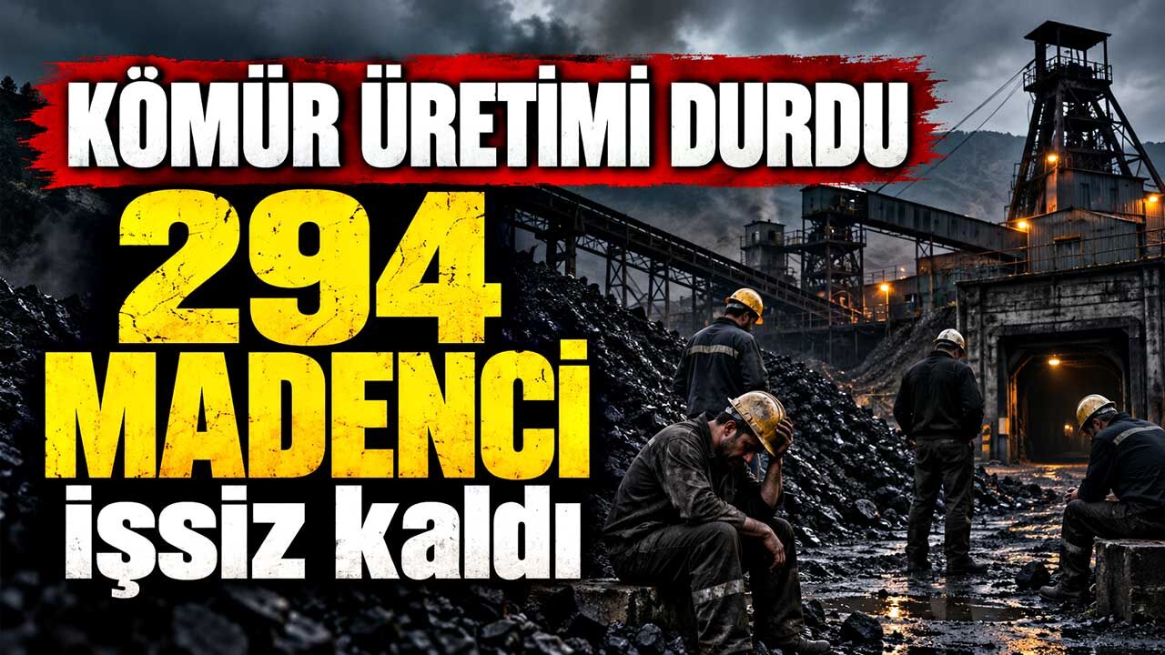 Kömür üretimi durdu: 294 madenci işsiz kaldı