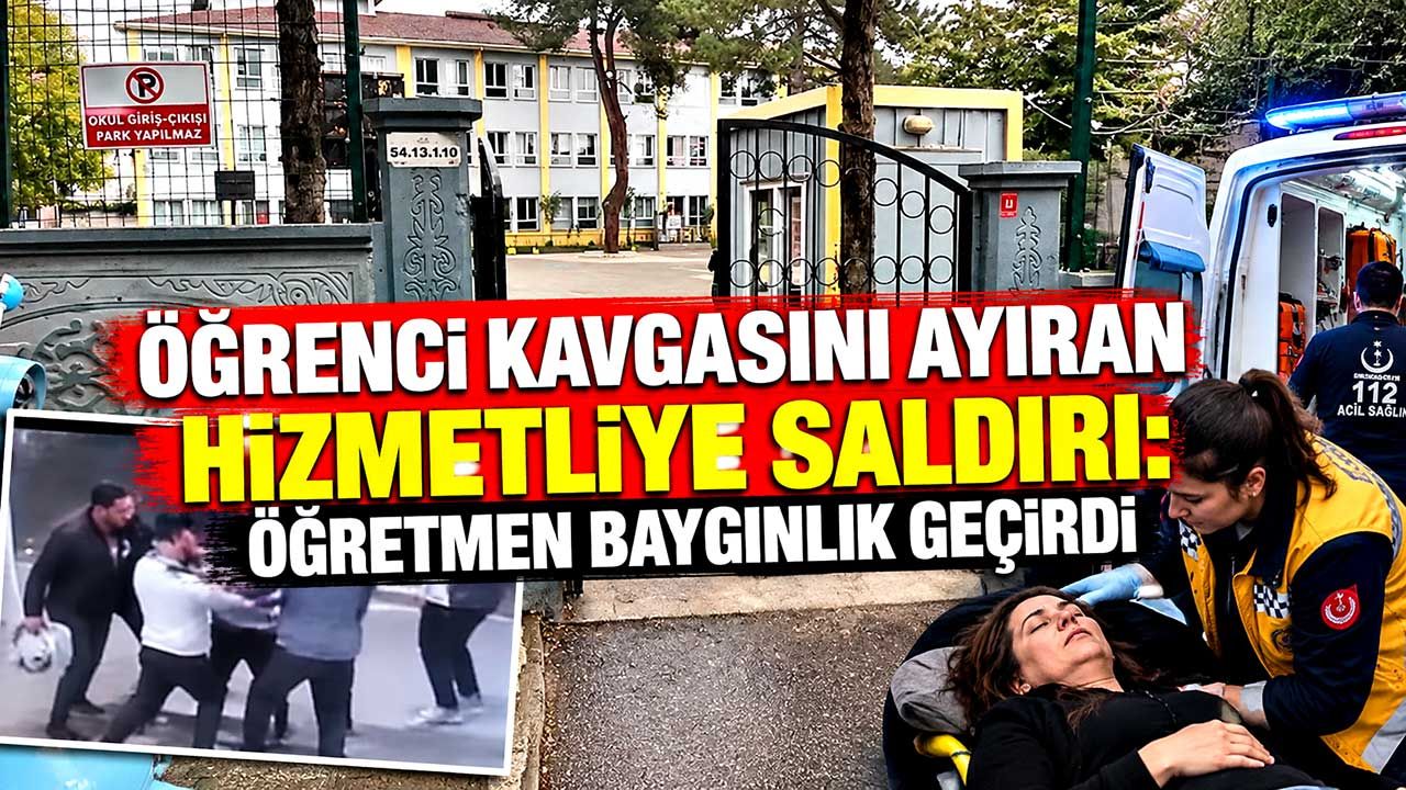 Öğrenci kavgasını ayıran hizmetliye saldırı: Öğretmen baygınlık geçirdi