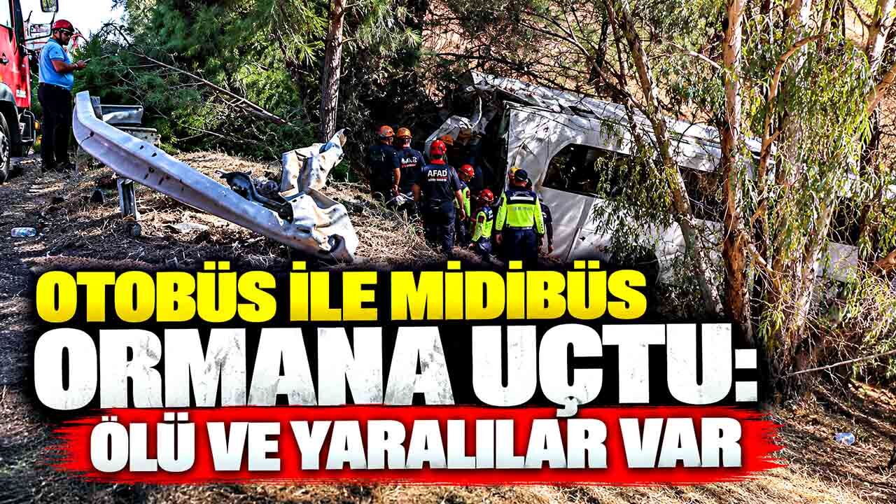 Turist otobüsü ile midibüs çarpıştı: 2 ölü, 9 yaralı