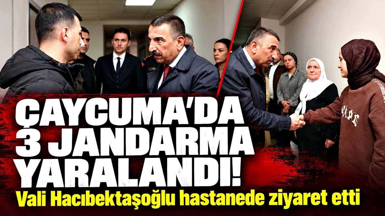 Vali Hacıbektaşoğlu'ndan kazada yaralanan 3 jandarmaya ziyaret