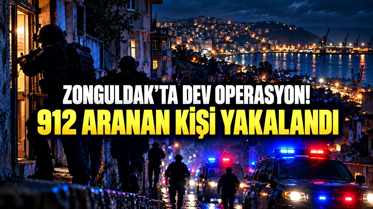 Zonguldak'ta dev operasyon! 912 firari yakalandı