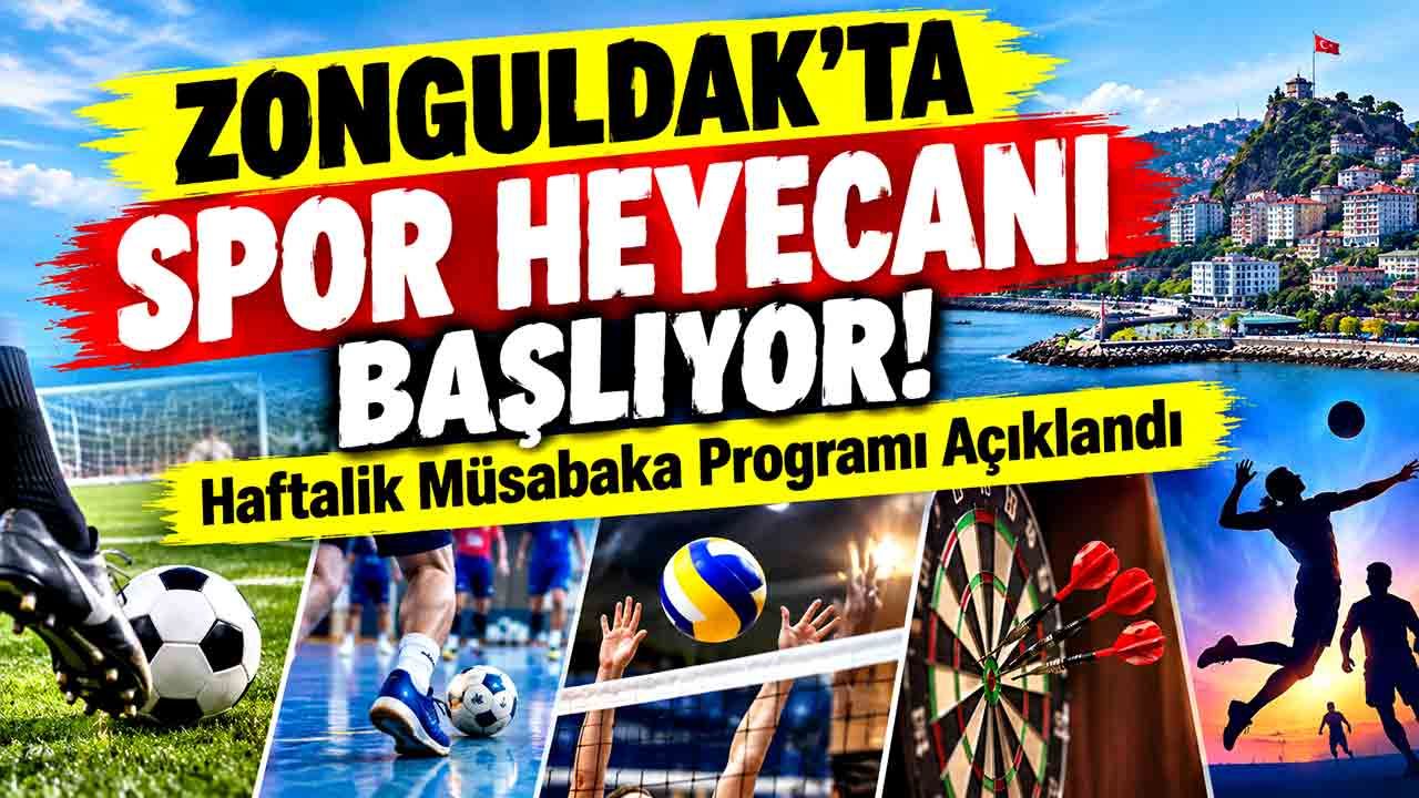 Zonguldak’ta Spor Heyecanı Başlıyor! Haftalık Müsabaka Programı Açıklandı