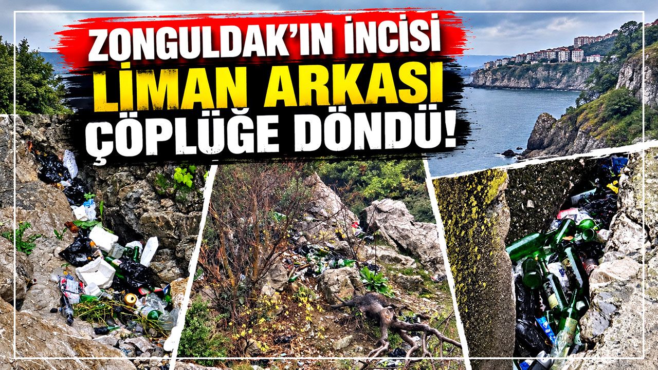 Zonguldak'ın incisi liman arkası çöplüğe döndü