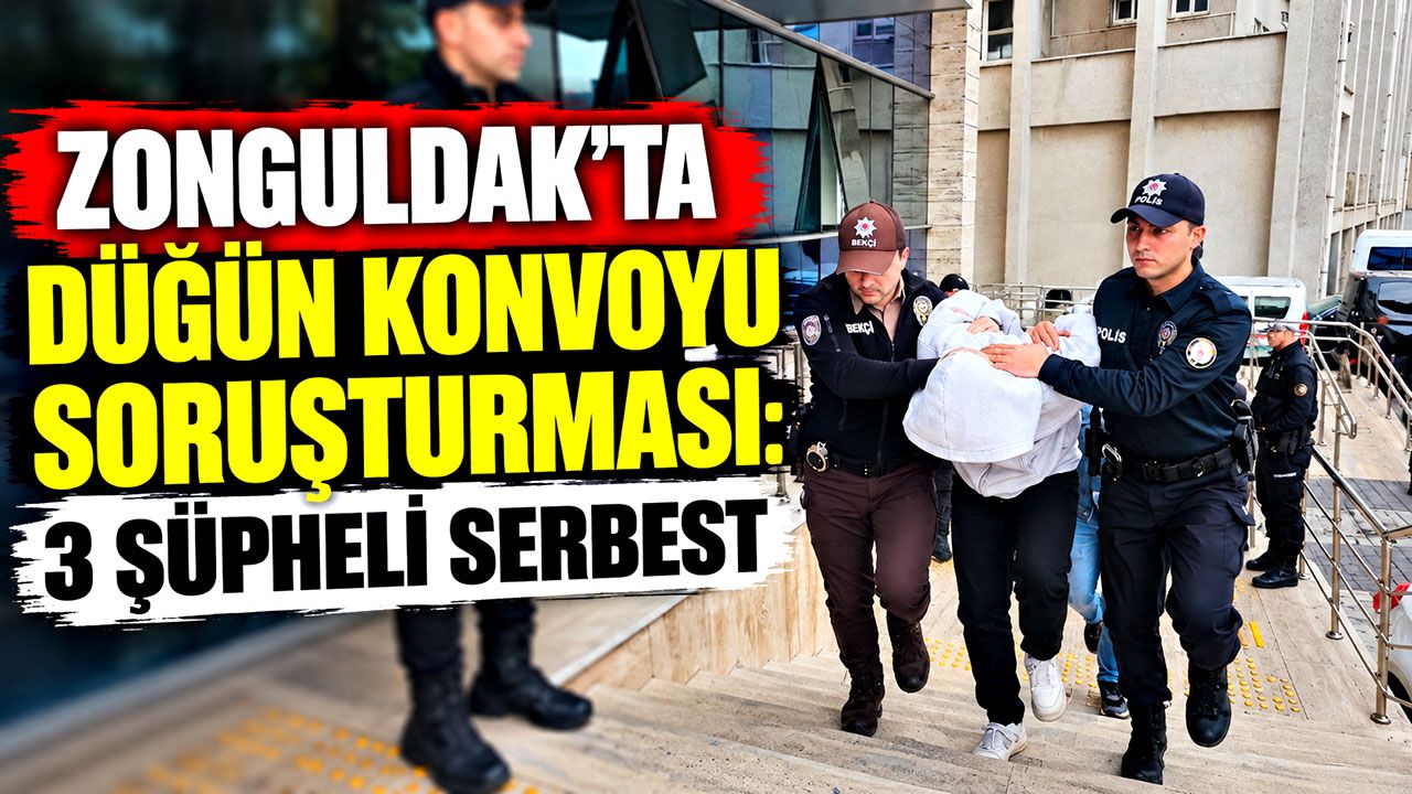 Zonguldak’ta düğün konvoyu soruşturması: 3 şüpheli serbest