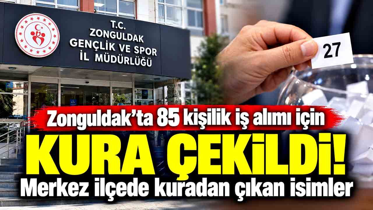 Zonguldak'ta 85 kişilik iş alımı için kura çekildi! Merkez ilçede kuradan çıkan isimler